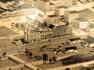 Hotel and Train Depot that was never built at 20th Street.