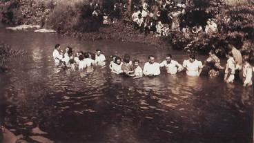 A mass baptism at Turkey Creek stirred one of 13 stories by Bobbie Hunt.